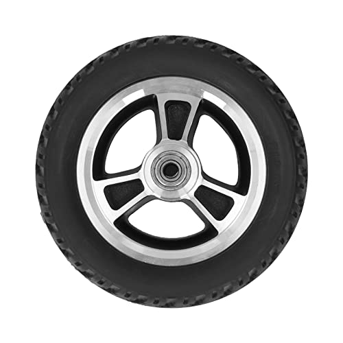 Yuecoom Walker Wheels Replacement, 6 Inch Wheelchair Wheel, Electric Wheelchair Front Wheel Light Sturdy Aluminum Alloy Hub Quiet Anti Skid Safe PU Solid Wheel Replacement