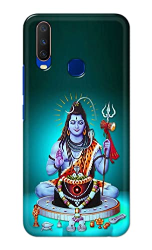Image of Printed Hard Back Cover Case for Vivo Y15 | Vivo Y17 | Vivo Y11 | Vivo U10 | Vivo Y12 | Vivo Y12i Back Cover (Lord Shiva) -1803