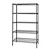 Quantum Storage Systems WR63-3648BK-5 Wire Shelving Starter Kit, 48" W x 36" D x 63" H, 600 lbs Capacity, Carbon Steel, Epoxy Coated, Black, NSF