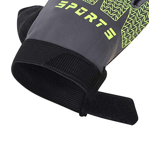 Kids Half Finger Cycling Gloves Mittens Breathable Non Slip Fingerless Bike Riding Gloves Shockproof Sports Training Gloves Uv Protection Outdoor Skateboard Gloves For Boys Girls 6-10Y #TOP2