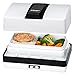 Produktbild Cloer 800MBX Menübox elektrische Lunchbox zum Aufwärmen von Speisen-inkl 1,2 l, Tablett und Messbecher herausnehmbarer Träger Edelstahlkochplatte, kombinierbar Lunchbox-Sets, Weiß, 1,2 Liter