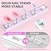 Makartt Nail Stand for Press On Nails Display Practice Art Painting Magnetic Fake Nail Holder for Painting Nails Stand for False Nail Designs with Reusable Putty for Home DIY Beginner Salon Supplies