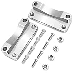 Eumti-Front-Fender-Risers-20mm-Adapter-Relocator-Spacer-Kit-Lift-Fender-Bracket-Mount-21-Wheel-Gloss-Black-Compatible-With-Harley-Davidson-Touring-Models-2003-2013-FLHT-FLTR-FLHR-FLHX