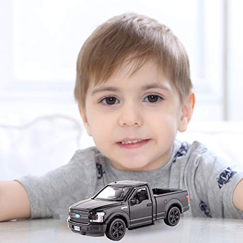 Modelo a escala 1:36 camioneta F150 de metal zinc negro miniatura 6