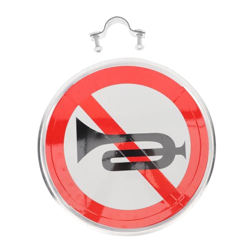 Panneau d'interdiction de klaxon réfléchissant robuste pour signalétique de sécurité haut de gamme