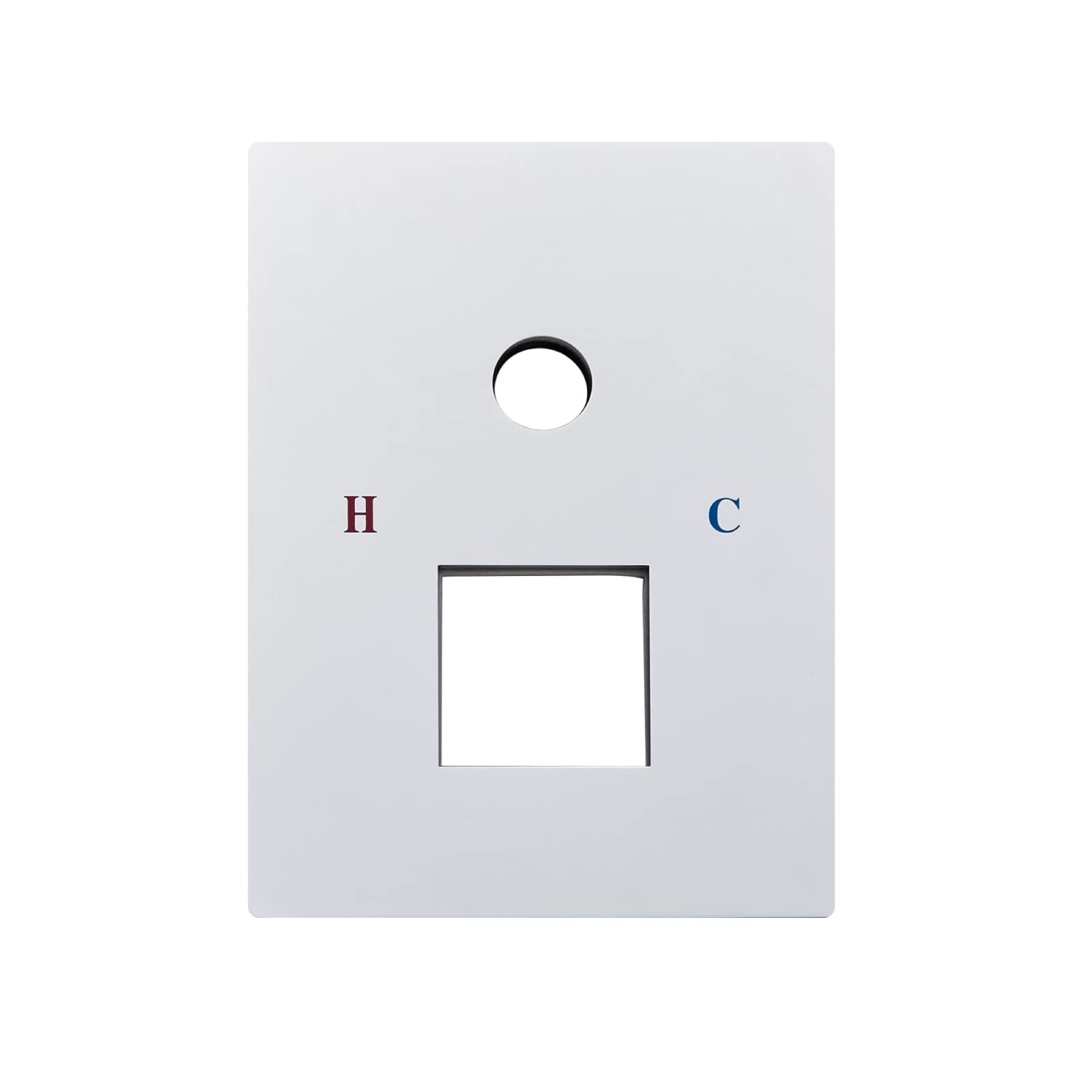 Airuida Square Shower Valve Cover Plate Chrome Polished, for Use with Tub and Shower Faucets, SUS304, for One-Handle Tub and Shower Faucets