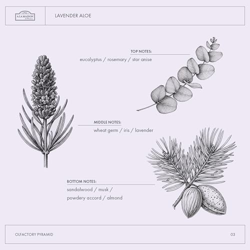Image of A La Maison Lavender Aloe Deodorant Aluminum-Free Paraben-Free for Women, Men