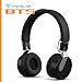 TREBLAB BT5 - Premium On-Ear Wireless Headphones - High-Intensity HD Sound w/Bluetooth 5.0 Over-Ear Microphone, Waterproof IPX4 for Sports Workout, Travel, Work. 24H Play, Passive Noise Cancelling