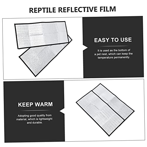 Alfombrilla térmica reflectante para mascotas reptiles miniatura 4
