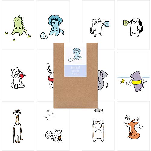 mCN ofBt͂ |XgJ[ho[W2 Buddy ver.2 postcard set - 12ZbgIȃfUC͂fC[͂A͋Ĉ邷肵͂`t,fUC