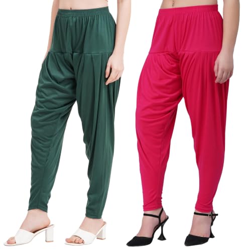 Image of Buy That Trendz Patiala Pants for Women Combo Regular Fit Cotton Patiala Salwar