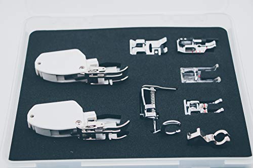 Kit Deluxe de Pies de Quilt 8 Piezas Para Máquina de Coser miniatura 3