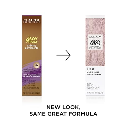 Image of Clairol Professional Permanent Cream Hair Color | 100% Gray Coverage | Blonde, Brown, Black, & Red-Violet Shades | Deep Conditioning & Fade Resistant Results