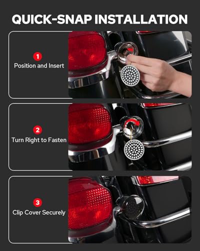Image of Benlari 1157 2 inch Bullet Rear Turn Signal Lights 1156 bullet led motorcycle blinkers Fit for Harley Davidson Dyna Soprster Touring Road King Street Glide Electra Glide 1986-2024