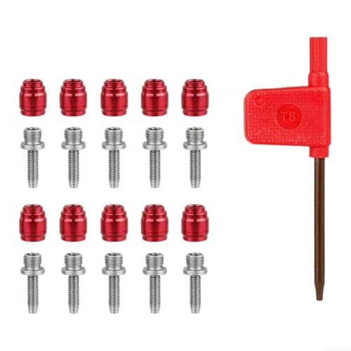 HomeVortex Kit de agujas de oliva de aleación de aluminio de acero inoxidable para freno de disco hidráulico, inserto de aceite con cabeza, herramienta de purga de liberación rápida para bicicleta