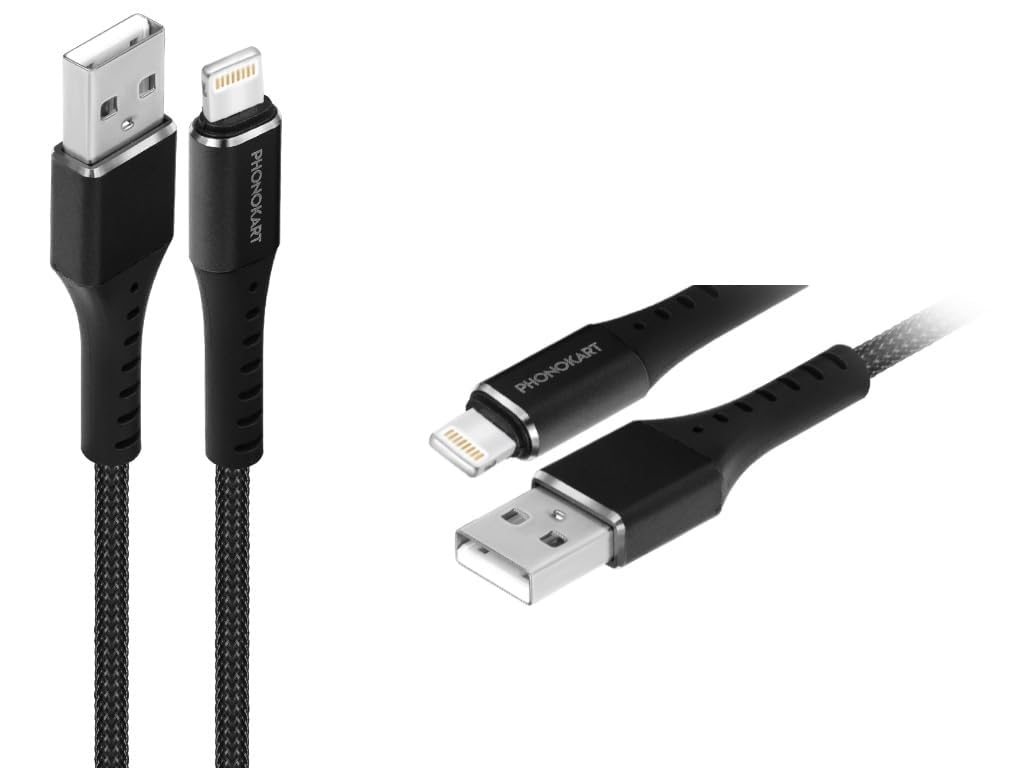 Phonokart Lightning Cable 3.5 A 1.5 m FISHNET PKORBITL-BLK (Compatible with All apple iphone mobiles and tablets, Grey, One Cable) (B0BXB87DZ5) Amazon Price History, Amazon Price Tracker