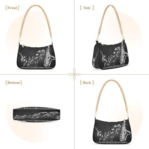 Tote Bag Hobo Shoulder Bag for Women Ladies Mini Clutch Purse with Zipper Closure2
