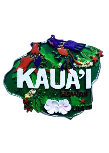Imán decorativo Kauai Hawaii para refrigerador miniatura 1