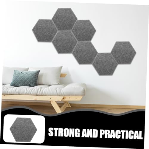 Paneles acústicos hexagonales 8 unidades, paneles de pared insonorizantes para mejorar la experiencia de audio en teatros y oficinas miniatura 7