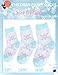 ANTSANG Children Crew Socks for Girls Kids Toddlers Cartoon Cute Animal Fashion Gifts Socks 6 Pack (Snowflake,8-12 Y)