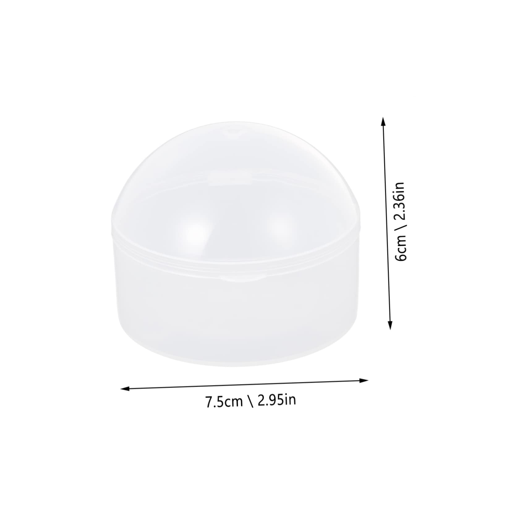 IWOWHERO 10Pcs Pacifier Storage Box Transparent Pacifier Container for Easy to Clean and Carry Dust Holder for Home and Travel