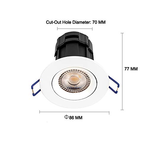 Projecteur de plafond à LED en métal aluminium étanche à finition premium - 7