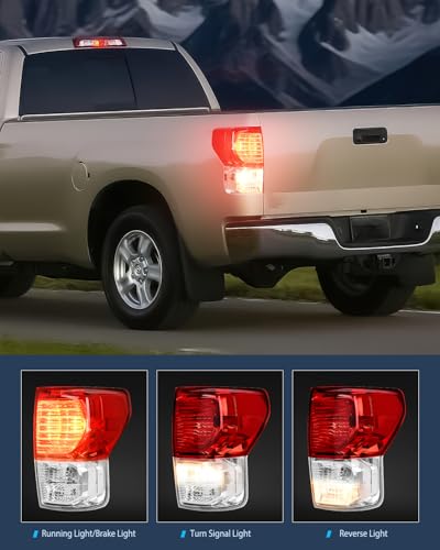 Image of Nilight Taillight Assembly Compatible with 2007 2008 2009 2010 2011 2012 2013 Toyota Tundra Rear Tail Light Lamp Replacement OE Style Driver and Passenger Side