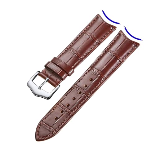 Cong Yi U[EHb`oh J[uC^[tF[X |obN rWlX 19mm 20mm 21mm 22mm 24mm gEHb`Xgbv(Brown Silver,22mm)