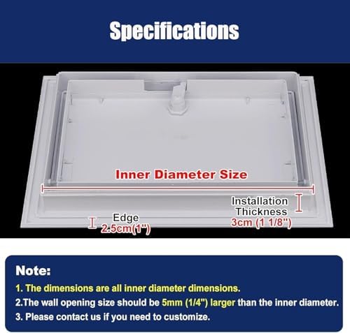 Premium Lockable Metal Attic Access Hatch - 24x54in Universal Size, Durable Access Door Panel for Residential & Commercial Use, Easy Installation, Secure Ren Hole Cover