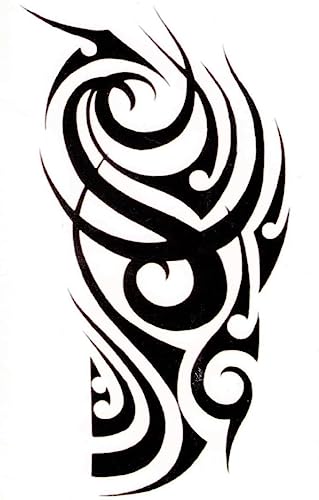 Tatouage temporaire tribal tatouage pour le haut du bras autocollant pour homme Tatouage WX-144
