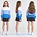 BOBOYOYO Girls Cardigan 100% Cotton Kids Striped Cardigan Sweater Button up Rainbow Knit Cardigan Children for 5-12 Y