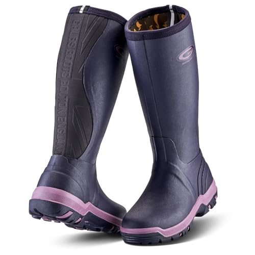 Grubs Rainline 2.0 Damen-Gummistiefel, Vollgummi, violett, 41 EU