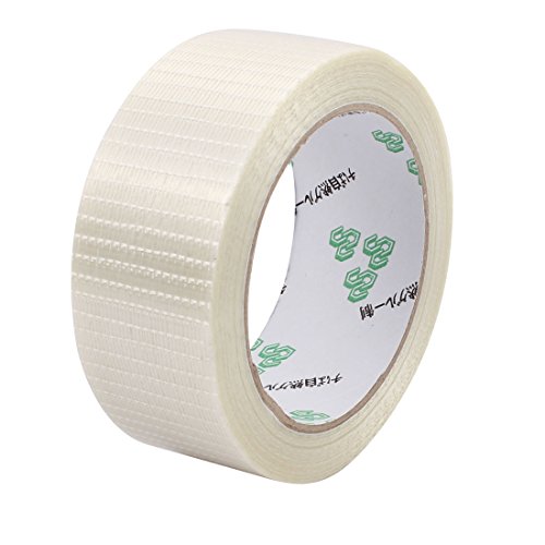 Aexit 40mm Width Electrical equipment 0.22mm Thickness Grid Type Filament Strapping Tape 25m Length