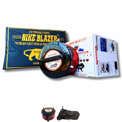 Image of BIKEBLAZER Semi-Automatic Full Body Bike Covers - Heavy Duty Device | Water Resistant | UV Safe | 100% Dust Proof | Anti-Theft & Scratch Proof Covers, Compatible with All Triumph Motorcycles RPN