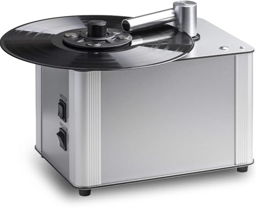 Pro-Ject VC-E2, Kompakte Schallplattenreinigungsmaschine mit Aluminiumgehäuse und automatischer Absaugung