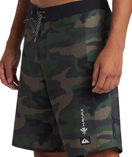 Quiksilver - Mens Highline Hawaii Arch 19 Boardshort, Color Surf Days/Camo, Size: 314
