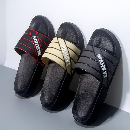 Premium Comfort Fashion Stripe Yoga Mat Sildes Sandals Summer Slippers For Men Indoor Outdoor Non Slip Footwear2