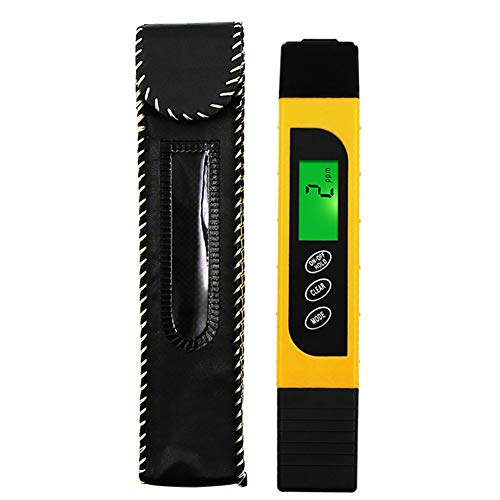YINKUU Water Quality Test Pen TDS Water Meter Drinking Water PH Tester Pen with Backlight Water Purity Temperature Test