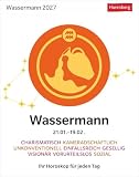 Wassermann Sternzeichenkalender 2027 - Tagesabreißkalender - Ihr Horoskop für jeden Tag: Tischkalender 2027 mit täglichem Horoskop. Kleiner Kalender mit täglichem Blick in die Sterne
