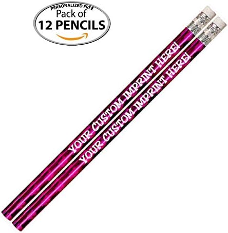 Miniatura 2 de Express Pencils Lápices personalizados  Redondo  Tema de lámina de brillo y purpurina  Impresión a todo color con tu nombre, mensaje, texto o