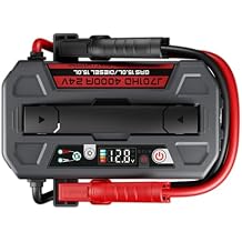 LOKITHOR J701HD 4000A Peak Heavy Duty Jump Starter, 24V Portable Jump Box for Up to 15L Gas or Diesel Engines, 100W Two Way Quick Charge Power Bank & DC Out, 400LM Lights