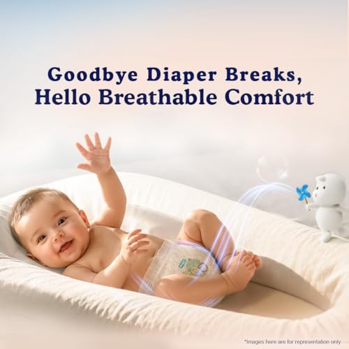 Image of MamyPoko Pants Skin Breathe Care | Baby Diapers Small Size (S) | 261 Count | 4-8Kgs | Half Skin Touch Airy Sheet | 3X Breathable | Derma Tested