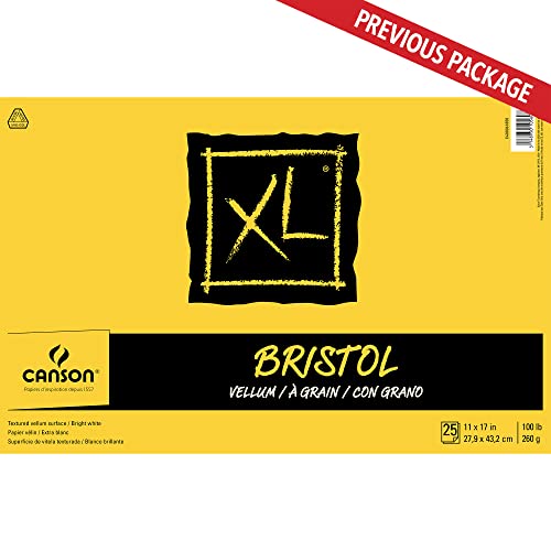 Canson Bristol papel blanco bloc de dibujo 11 x 17 para rotulador y tinta 3