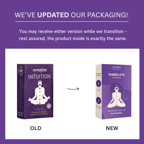 Third Eye Chakra Essential Oil Roll-On Blend by Aromafume | 10ml/0.33 fl oz | Ajna | Aromatherapy Oils for Chakra Balance | Rose & Juniper Extracts | Amethyst Incense for Meditation, Yoga, Reiki - Image 3