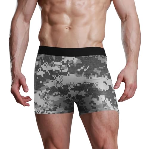 Men Boxer Briefs Square-Cut Underwear Comfortable Men Briefs (S-XXL)4