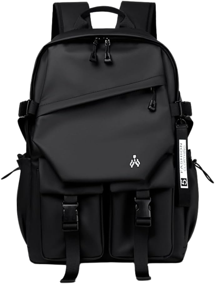 Mochila Grande Impermeável Para Notebook 17 Polegadas Resistente E Leve Ideal Para Estudo Trabalho Vários Bolsos Design Moderno Masculino E Feminino Confortável – ELACCENT