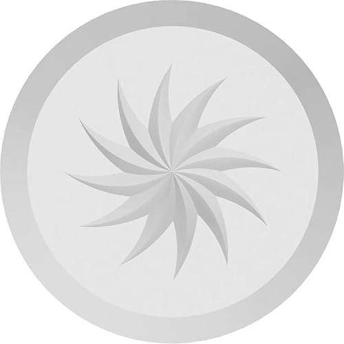 Miniatura 2 de Ekena Millwork ROSP030X030X100GRY13 Roseta estándar con borde biselado, 3.0 in de ancho x 3.0 in de alto x 1.0 in, PVC