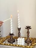 Geeignet für Jede Anlässe: die Kerzenständer im Vintage- und Antik-Stil sind sowohl praktisch als auch dekorativ. Geeignet für Hochzeiten, Jubiläen, Kerzenlicht Abendessen, Weihnachten, Geburtstagsfeiern, etc. oder andere besondere Anlässe.