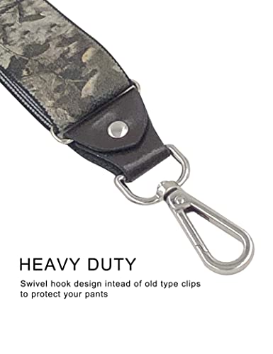 Men's Suspenders With Swivel Hooks And Adjustable Braces, Suitable For Heavy Duty, Big And Tall, Black (Camouflage) #TOP1