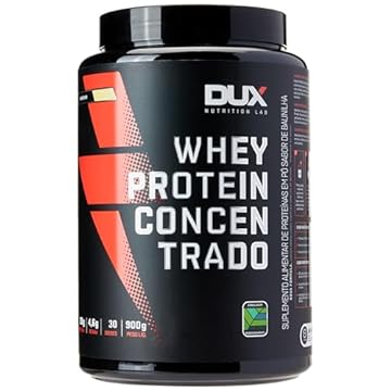 DUX Whey Protein Concentrado Pote (900G) - Sabor Baunilha